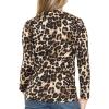 imageSTRETCH IS COMFORT Girls Oh So Soft Mystique and Prints Long Sleeve Crew Neck TopBrown Leopard