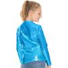 imageSTRETCH IS COMFORT Girls Oh So Soft Mystique and Prints Long Sleeve Crew Neck TopMystique Ocean Blue