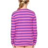 imageSTRETCH IS COMFORT Girls Oh So Soft Mystique and Prints Long Sleeve Crew Neck TopPink Purple Stripes