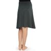 imageSTRETCH IS COMFORT Premium Stretch Youth Girls Knee Length Flowy Ruched Waistband SkirtCharcoal Gray