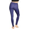imageSTRETCH IS COMFORT Womens and Plus Teamwear Foldover Knee Length and Full Length Cotton Yoga LeggingsNavy Blue