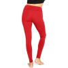 imageSTRETCH IS COMFORT Womens and Plus Teamwear Foldover Knee Length and Full Length Cotton Yoga LeggingsRed