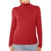 imageWomens Mock Turtle Neck Top Red 4X