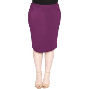 imageWomens Plus Size Soft Stretch MIDI Skirt  Comfortable for Women  XLarge  6XPurple
