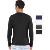 imageSTRETCH IS COMFORT Mens Oh So Soft Luxe Long Sleeve V Neck ShirtBlack