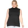 imageSTRETCH IS COMFORT Womens Plus Oh So Soft Sleeveless Mock Neck Top  Perfectly Stylish Cozy Essential for Everyday XS5XLBlack