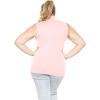 imageSTRETCH IS COMFORT Womens Plus Oh So Soft Sleeveless Mock Neck Top  Perfectly Stylish Cozy Essential for Everyday XS5XLLight Pink