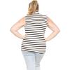 imageSTRETCH IS COMFORT Womens Plus Oh So Soft Sleeveless Mock Neck Top  Perfectly Stylish Cozy Essential for Everyday XS5XLNautical Black Stripes