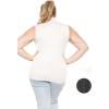 imageSTRETCH IS COMFORT Womens Plus Oh So Soft Sleeveless Mock Neck Top  Perfectly Stylish Cozy Essential for Everyday XS5XLWhite