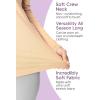 imageSTRETCH IS COMFORT Womens and Plus Oh So Soft Long Sleeve Crew Neck Top  Small  3XBeige