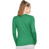 imageSTRETCH IS COMFORT Womens and Plus Oh So Soft Long Sleeve Crew Neck Top  Small  3XKelly Green