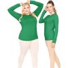 imageSTRETCH IS COMFORT Womens and Plus Oh So Soft Long Sleeve Crew Neck Top  Small  3XKelly Green