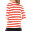 imageSTRETCH IS COMFORT Womens and Plus Oh So Soft Long Sleeve Crew Neck Top  Small  3XRed White Stripes