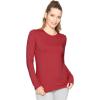imageSTRETCH IS COMFORT Womens and Plus Oh So Soft Long Sleeve Crew Neck Top  Small  3XRed