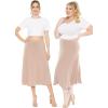 imageKnee Length and Midi ALine Flowy Skirt  Comfortable Clothes for Women  S5XBeige