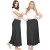 imageKnee Length and Midi ALine Flowy Skirt  Comfortable Clothes for Women  S5XBlack