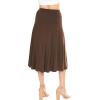 imageKnee Length and Midi ALine Flowy Skirt  Comfortable Clothes for Women  S5XBrown