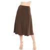 imageKnee Length and Midi ALine Flowy Skirt  Comfortable Clothes for Women  S5XBrown