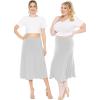 imageKnee Length and Midi ALine Flowy Skirt  Comfortable Clothes for Women  S5XHeather Gray