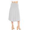 imageKnee Length and Midi ALine Flowy Skirt  Comfortable Clothes for Women  S5XHeather Gray