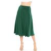 imageKnee Length and Midi ALine Flowy Skirt  Comfortable Clothes for Women  S5XHunter Green