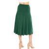 imageKnee Length and Midi ALine Flowy Skirt  Comfortable Clothes for Women  S5XHunter Green