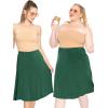 imageKnee Length and Midi ALine Flowy Skirt  Comfortable Clothes for Women  S5XHunter Green