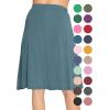imageKnee Length and Midi ALine Flowy Skirt  Comfortable Clothes for Women  S5XLight Teal