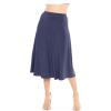 imageKnee Length and Midi ALine Flowy Skirt  Comfortable Clothes for Women  S5XNavy Blue
