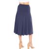 imageKnee Length and Midi ALine Flowy Skirt  Comfortable Clothes for Women  S5XNavy Blue