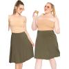 imageKnee Length and Midi ALine Flowy Skirt  Comfortable Clothes for Women  S5XOlive Green