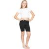 imageSTRETCH IS COMFORT Girls Cotton Biker Shorts and Cartwheel Shorts  Two Lengths to Choose from  Size 414Black