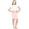 imageSTRETCH IS COMFORT Girls Cotton Biker Shorts and Cartwheel Shorts  Two Lengths to Choose from  Size 414Light Pink