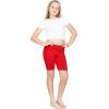 imageSTRETCH IS COMFORT Girls Cotton Biker Shorts and Cartwheel Shorts  Two Lengths to Choose from  Size 414Red