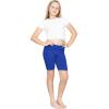 imageSTRETCH IS COMFORT Girls Cotton Biker Shorts and Cartwheel Shorts  Two Lengths to Choose from  Size 414Royal Blue