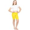 imageSTRETCH IS COMFORT Girls Cotton Biker Shorts and Cartwheel Shorts  Two Lengths to Choose from  Size 414Yellow