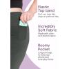 imageSTRETCH IS COMFORT Women and Plus Size High Waist Biker Shorts Full and Knee Length Leggings with PocketHeather Gray