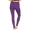 imageSTRETCH IS COMFORT Women and Plus Size High Waist Biker Shorts Full and Knee Length Leggings with PocketPurple