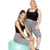 imageSTRETCH IS COMFORT Womens Plus Size Knee ampamp Full Length Leggings  XLarge  7XBlack Spacedye