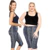 imageSTRETCH IS COMFORT Womens Plus Size Knee ampamp Full Length Leggings  XLarge  7XBoho Blue Chakra