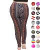 imageSTRETCH IS COMFORT Womens Plus Size Knee ampamp Full Length Leggings  XLarge  7XBoho Natural Floral