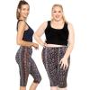 imageSTRETCH IS COMFORT Womens Plus Size Knee ampamp Full Length Leggings  XLarge  7XBoho Natural Floral