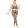 imageSTRETCH IS COMFORT Womens Plus Size Knee ampamp Full Length Leggings  XLarge  7XBrown Cheetah