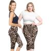 imageSTRETCH IS COMFORT Womens Plus Size Knee ampamp Full Length Leggings  XLarge  7XBrown Leopard