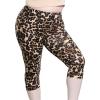 imageSTRETCH IS COMFORT Womens Plus Size Knee ampamp Full Length Leggings  XLarge  7XBrown Leopard