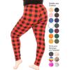 imageSTRETCH IS COMFORT Womens Plus Size Knee ampamp Full Length Leggings  XLarge  7XBuffalo Plaid