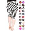 imageSTRETCH IS COMFORT Womens Plus Size Knee ampamp Full Length Leggings  XLarge  7XCheckered Black and White