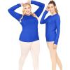 imageSTRETCH IS COMFORT Womens and Plus Oh So Soft Long Sleeve Crew Neck Top  Small  3XRoyal Blue