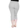 imageWomens and Plus Size Capri Yoga Pants Small  7X  Made in The USAHeather Gray