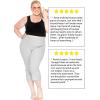 imageWomens and Plus Size Capri Yoga Pants Small  7X  Made in The USANavy Blue